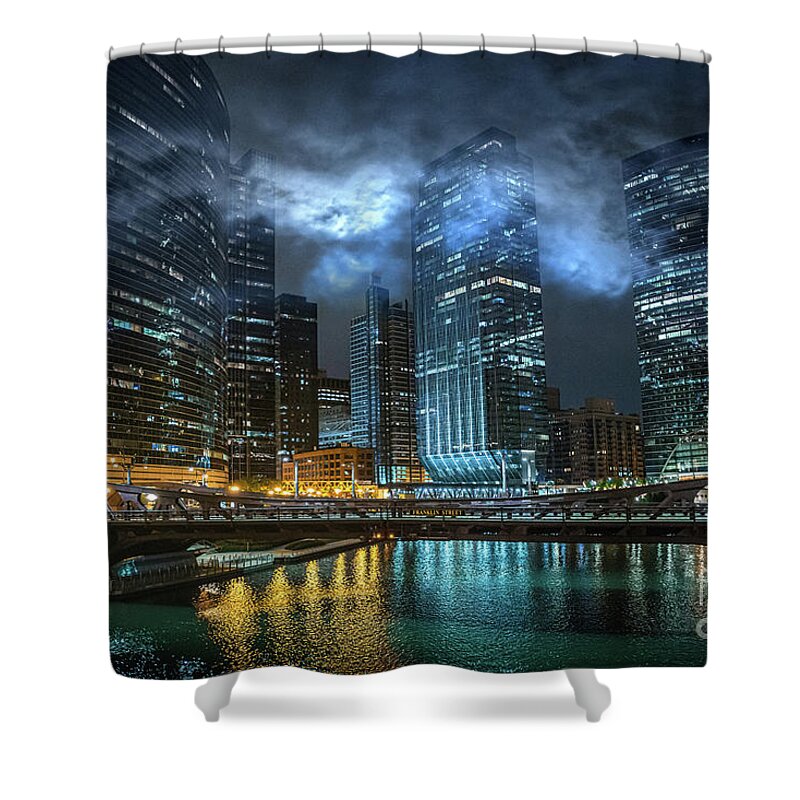 Chicago Shower Curtain featuring the photograph Out of the Fog by Bruno Passigatti