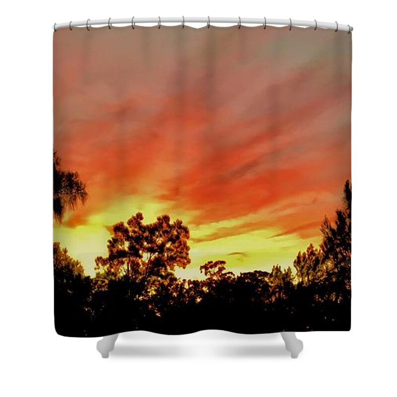 Sam Shower Curtain featuring the photograph Outback Sunset Too by Debra Grace Addison