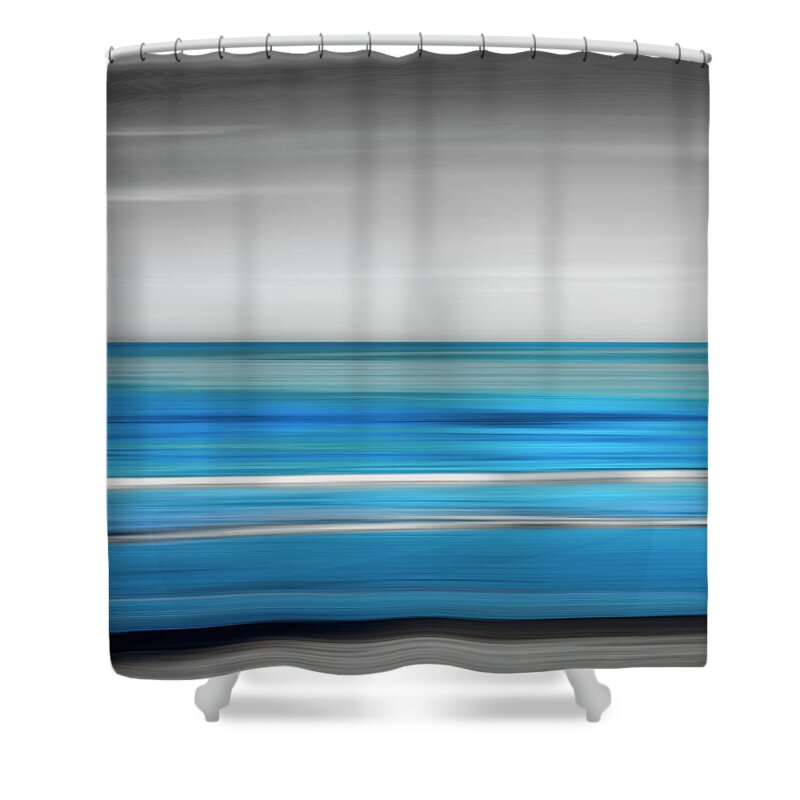 Sea Shower Curtain featuring the photograph Pacific Blue Dream by Joseph S Giacalone