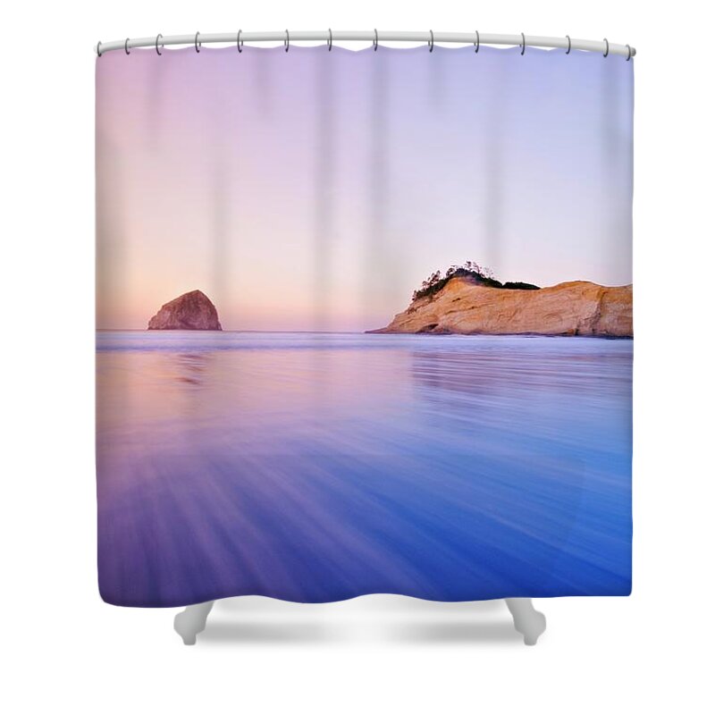 Tranquility Shower Curtain featuring the photograph Pacific City, Oregon, United States Of by Design Pics / Dan Sherwood