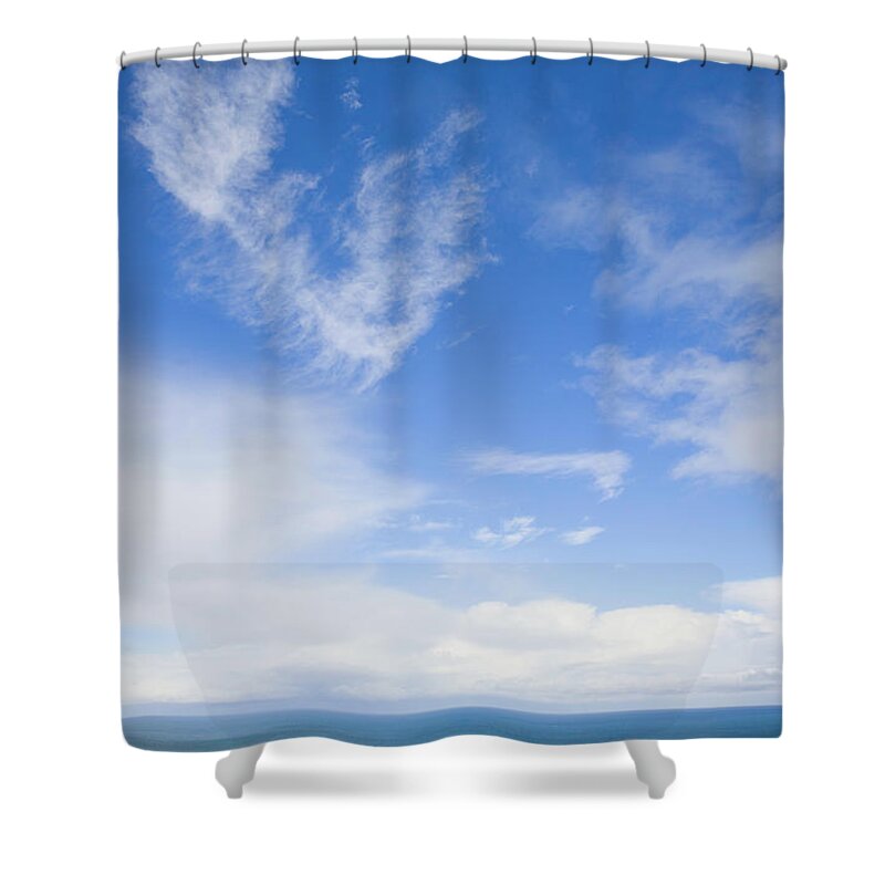 Tranquility Shower Curtain featuring the photograph Pacific Ocean And Sky by Eastcott Momatiuk