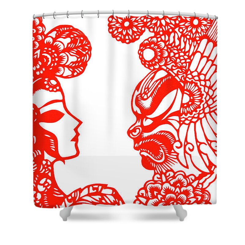 Chinese Culture Shower Curtain featuring the photograph Paper Product by Best View Stock
