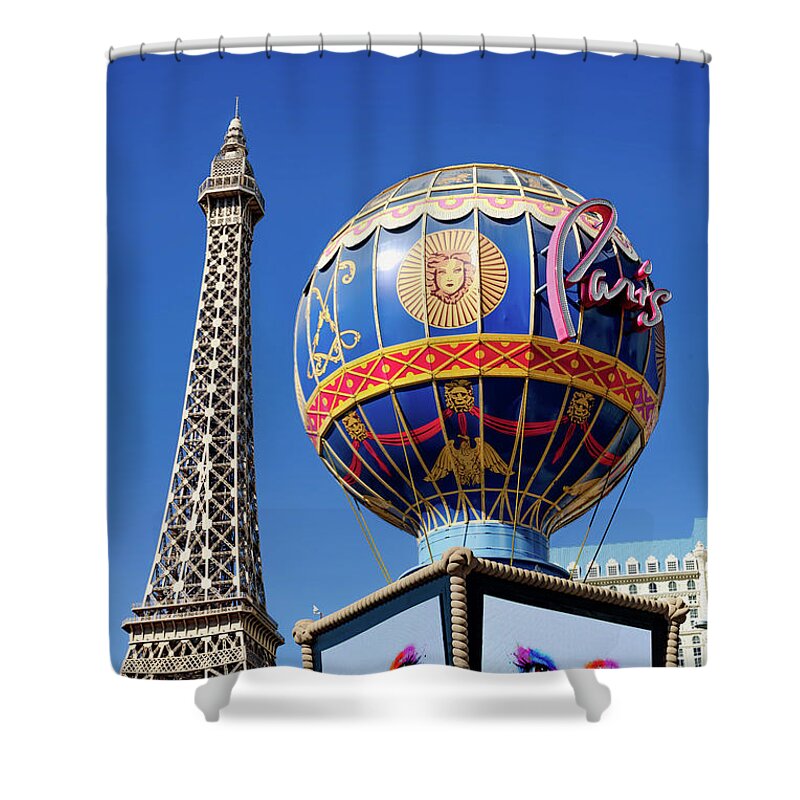 Paris Casino Sign and Eiffel Tower in the Afternoon Acrylic Print