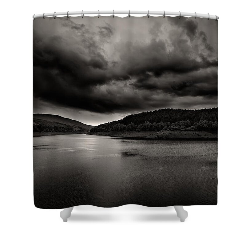 Harz Shower Curtain featuring the photograph Passing Rainstorm by Bernd Laeschke