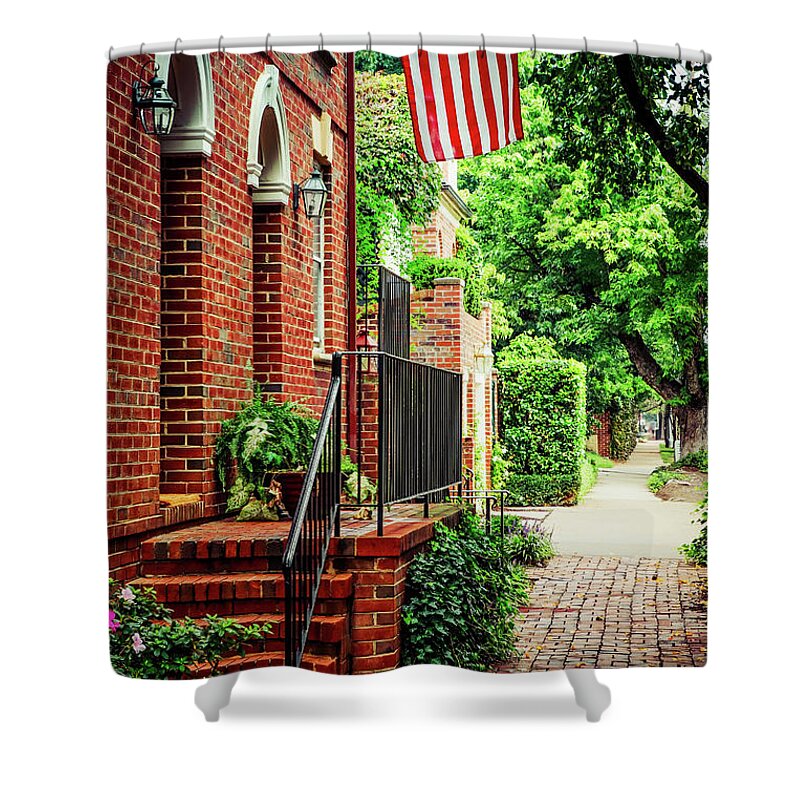 Flowers Shower Curtain featuring the photograph Patriotic 21 by Bill Chizek
