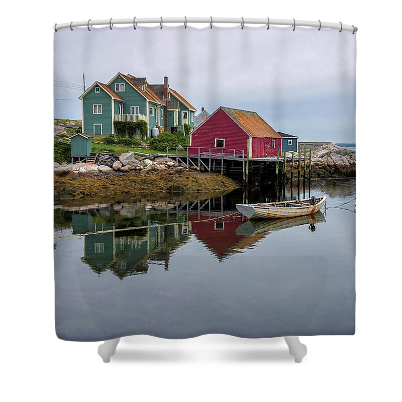 Canada Shower Curtain featuring the photograph Peggy's Cove by Kent Nancollas