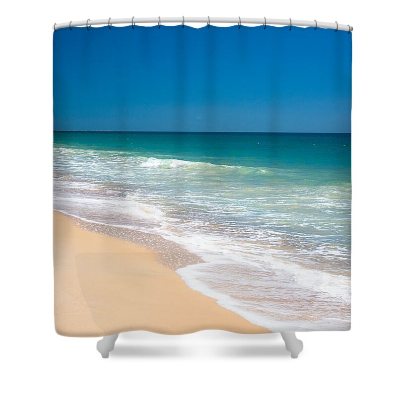 Atlantic Shower Curtain featuring the photograph Perfect Day at East Beach State Beach by Linda Bonaccorsi