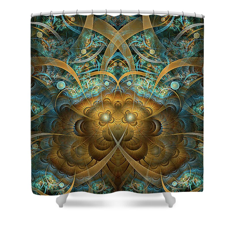 Philippians Shower Curtain featuring the digital art Philippians by Missy Gainer