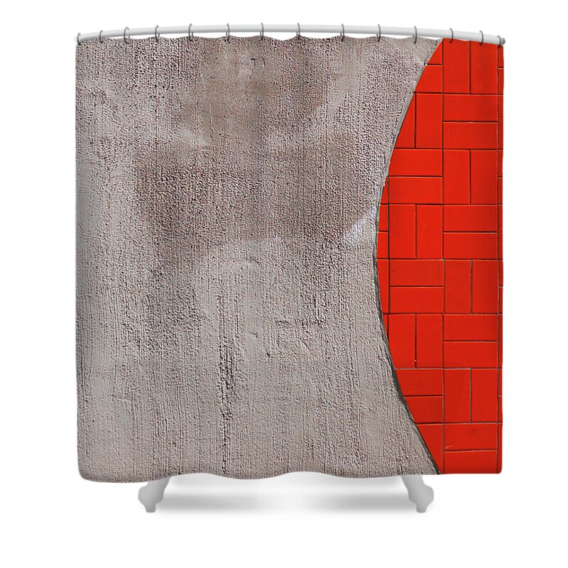 Urban Shower Curtain featuring the photograph Photobombing Circle by Stuart Allen