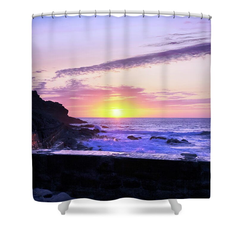 Sunset Shower Curtain featuring the photograph Photographer's Sunset by Terri Waters