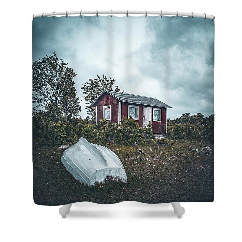 Hut Shower Curtain featuring the photograph Pick Me up by Philippe Sainte-Laudy