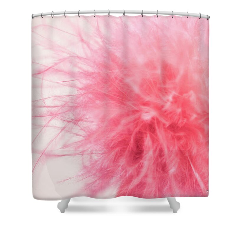 Close-up Shower Curtain featuring the photograph Pink by Maria Escoda