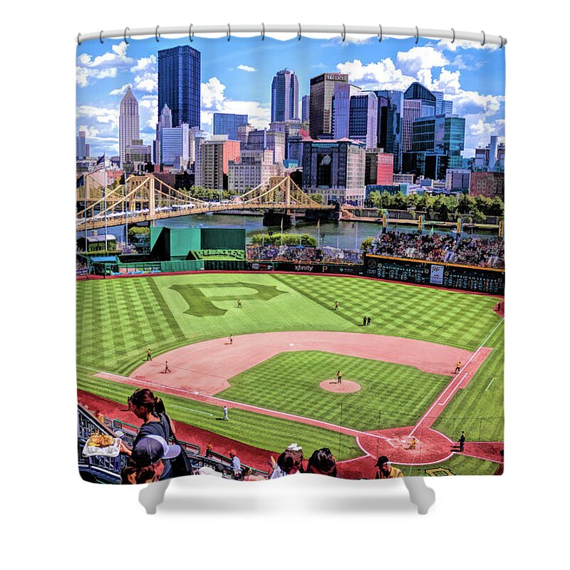 PNC Park Pittsburgh Pirates Baseball Ballpark Stadium Shower Curtain