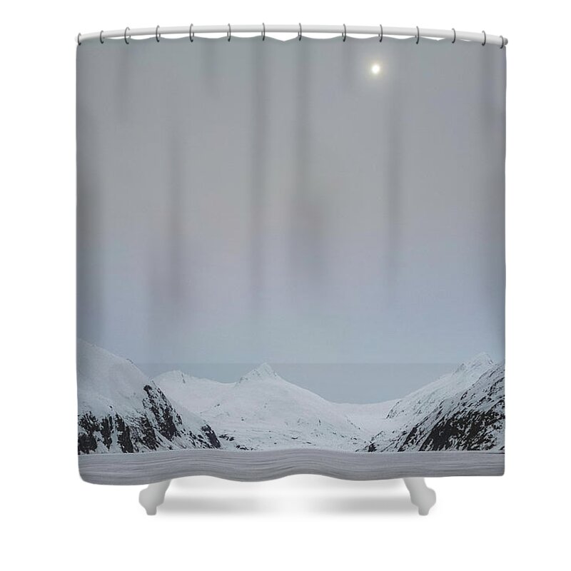 Alaska Shower Curtain featuring the photograph Portage White by Robert Fawcett