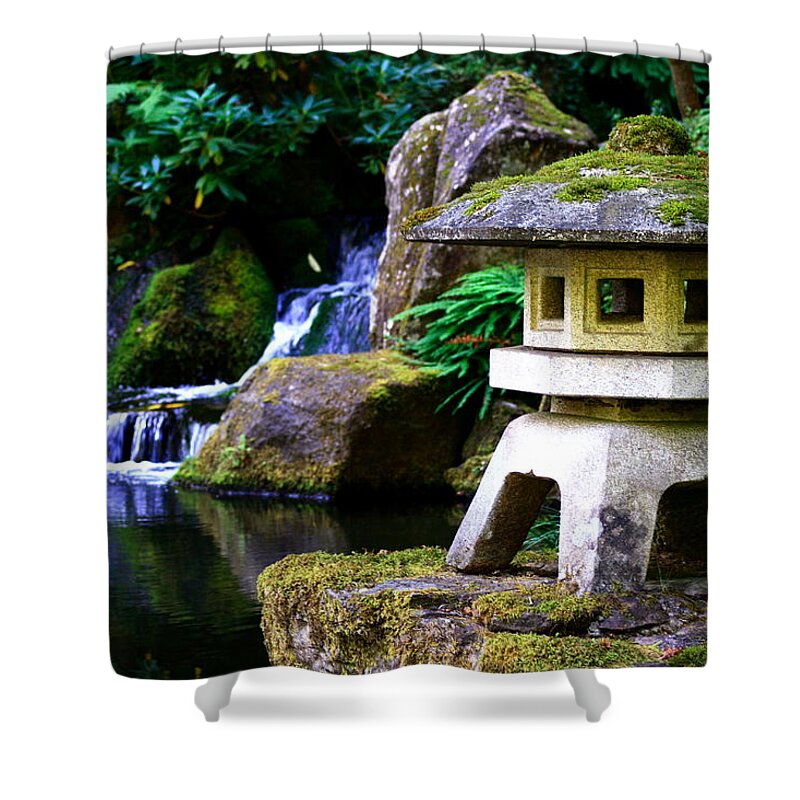 Tranquility Shower Curtain featuring the photograph Portland Japanese Garden by Massimo Ravera