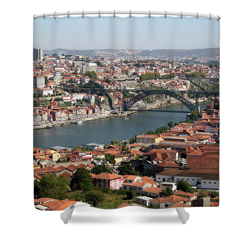 Built Structure Shower Curtain featuring the photograph Porto by Luisportugal