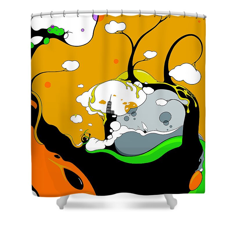 Trees Shower Curtain featuring the drawing Prime Time by Craig Tilley