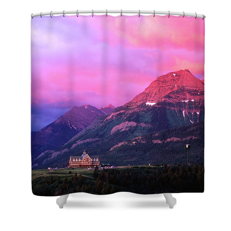 Scenics Shower Curtain featuring the photograph Prince Of Wales Hotel And Canadian by John Elk