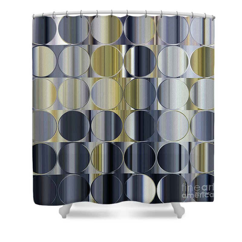 Black Shower Curtain featuring the painting Psalm 5 12. Shield of Favor by Mark Lawrence