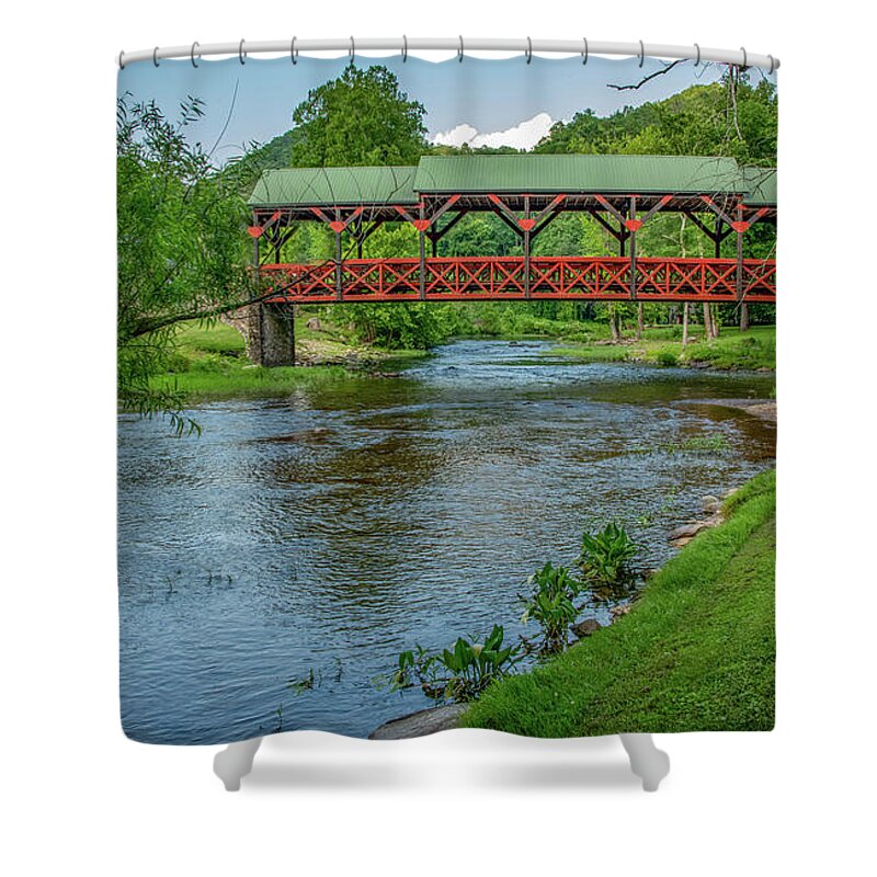 River Shower Curtain featuring the photograph Quiet River by Marcy Wielfaert