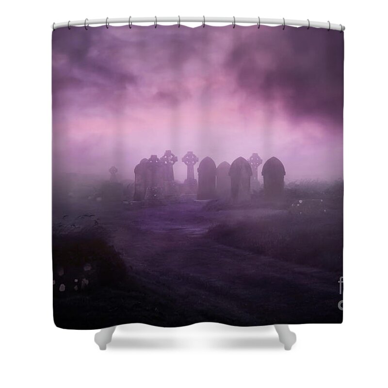 Rave In The Grave Shower Curtain featuring the photograph Rave in the Grave by Terri Waters