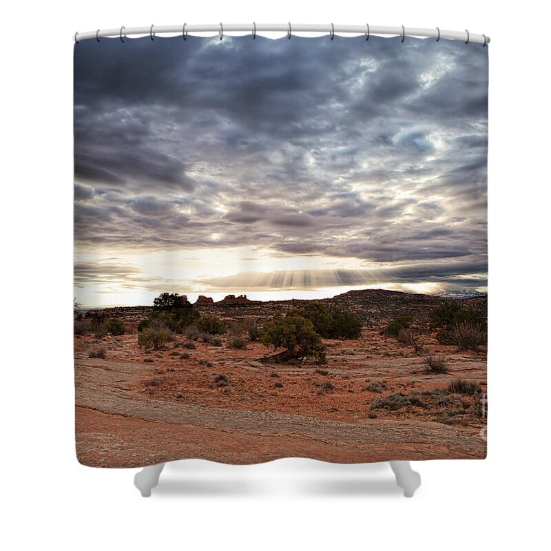 Canyonlands Shower Curtain featuring the photograph Rays of Morning by Jim Garrison