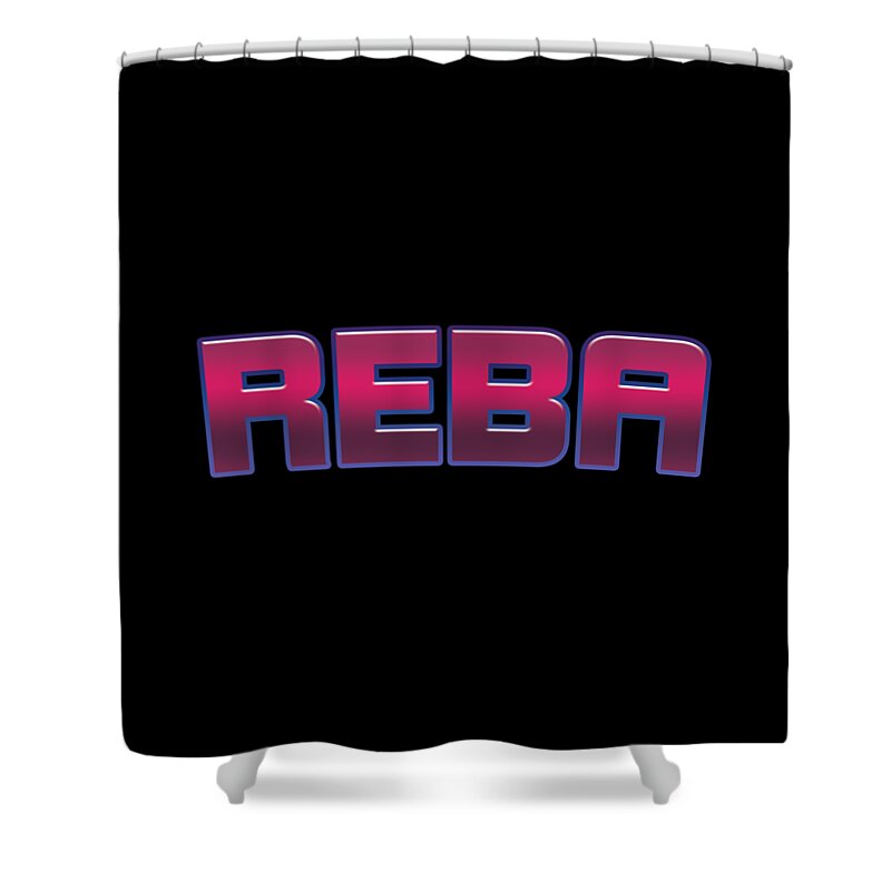 Reba Shower Curtain featuring the digital art Reba #Reba by TintoDesigns