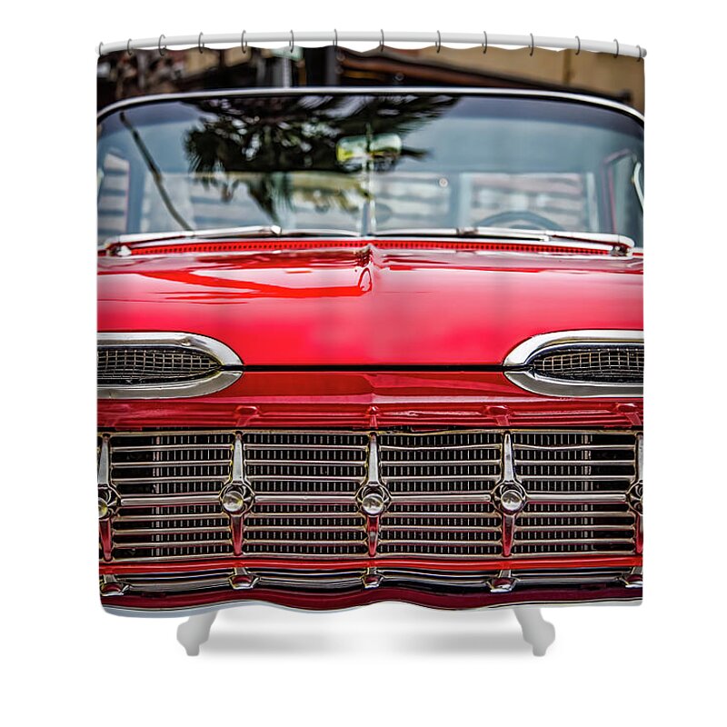 Auto Shower Curtain featuring the photograph Red Grill by Bill Chizek