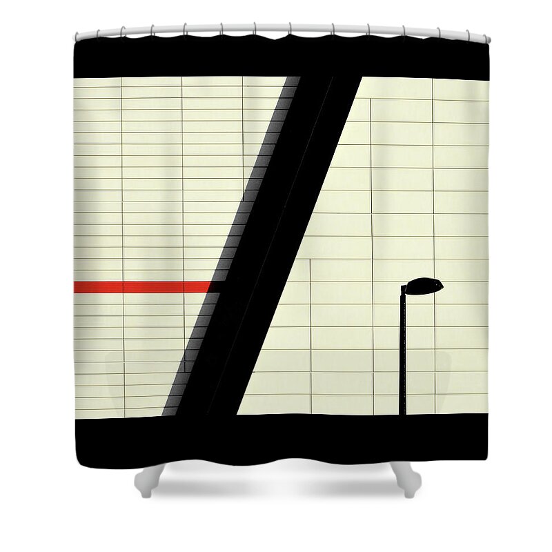 Urban Shower Curtain featuring the photograph Red Stripe by Stuart Allen