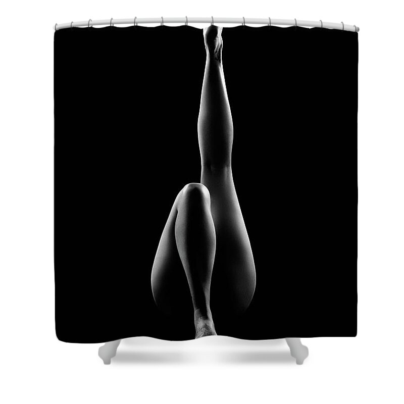 Woman Shower Curtain featuring the photograph Reflections of D'nell 7 by Johan Swanepoel