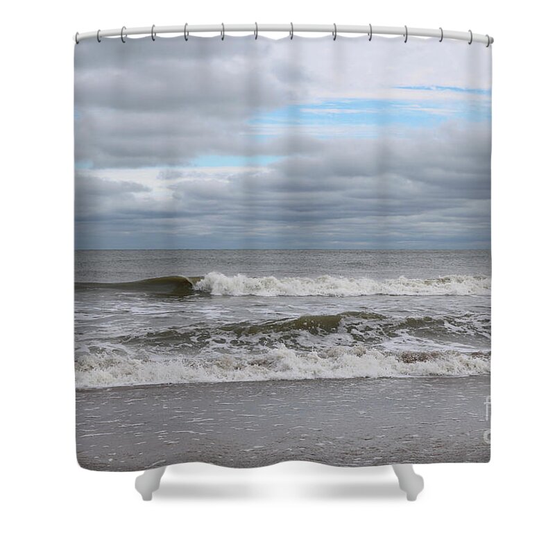 Beach Shower Curtain featuring the photograph Relaxing Beach Day by Carol Groenen