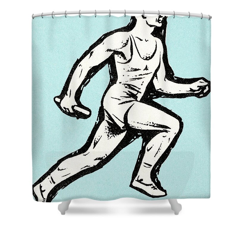 Relay Race Shower Curtains