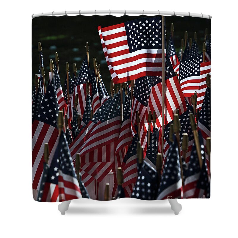 America Shower Curtain featuring the photograph Remember by Tiffany Whisler