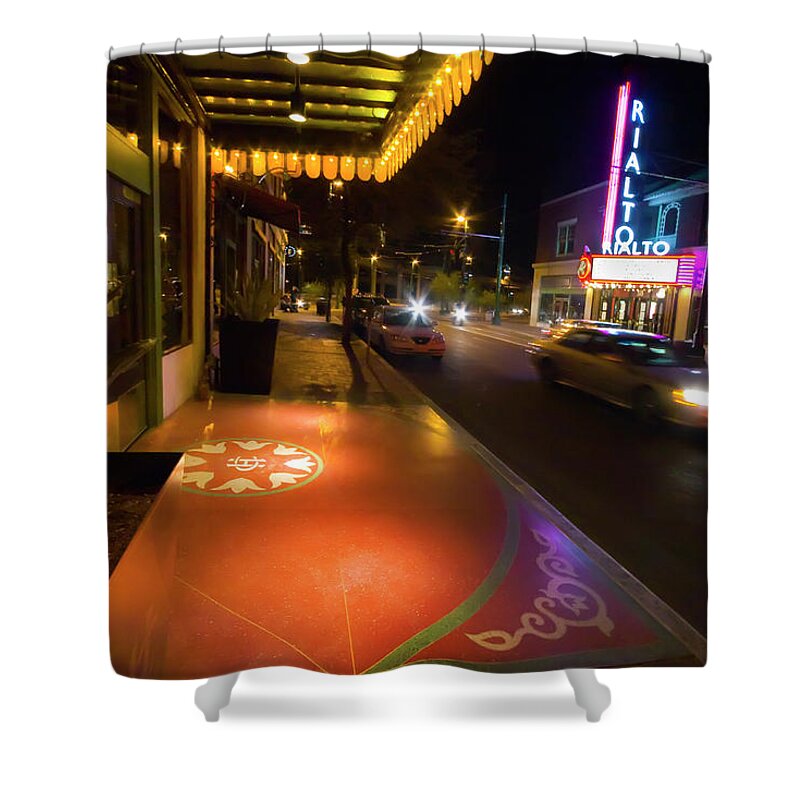 Rialto Theatre Shower Curtain featuring the photograph Rialto Theatre - Tucson by Micah Offman