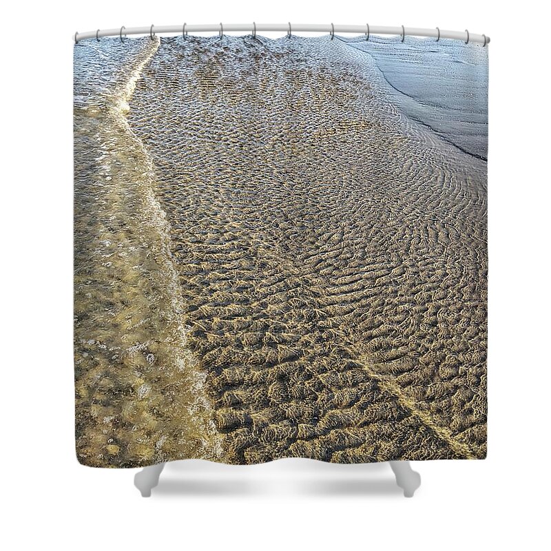 Ocean Shower Curtain featuring the photograph Ripple Effect by Portia Olaughlin