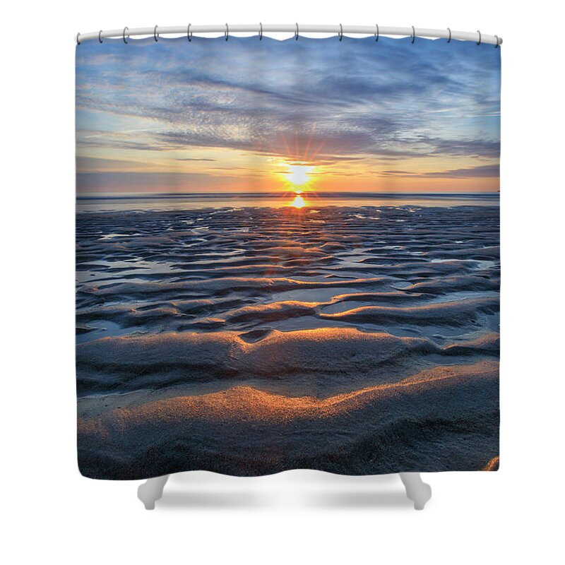 Sand Shower Curtain featuring the photograph Rippled by Rob Davies