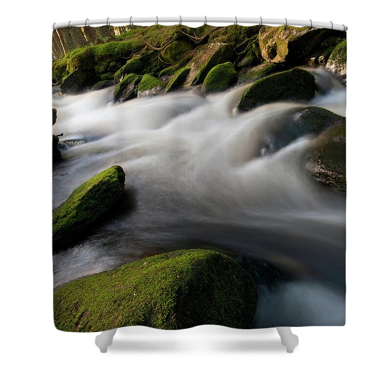 Outdoors Shower Curtain featuring the photograph River Flow by Rudolf Vlcek