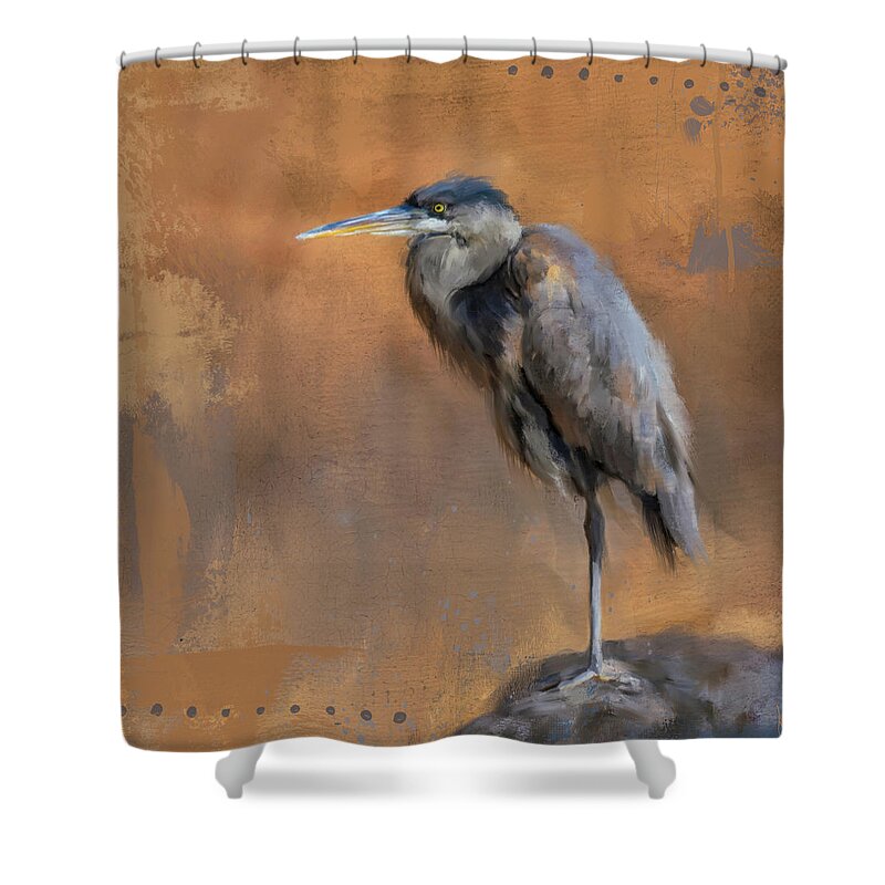 Colorful Shower Curtain featuring the painting River Lady by Jai Johnson