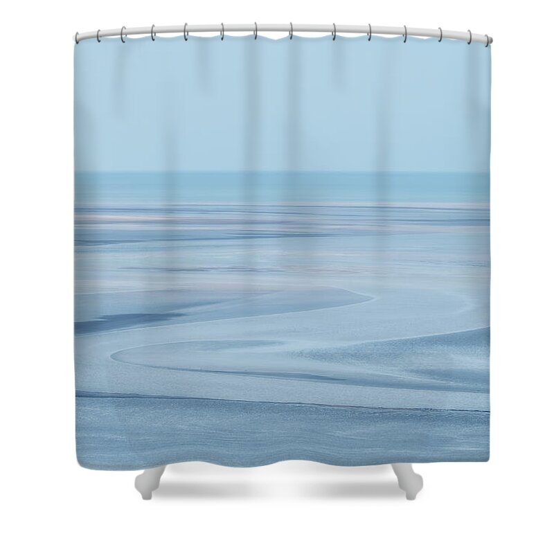 Llansteffan Shower Curtain featuring the photograph River Tywi by Mark Llewellyn