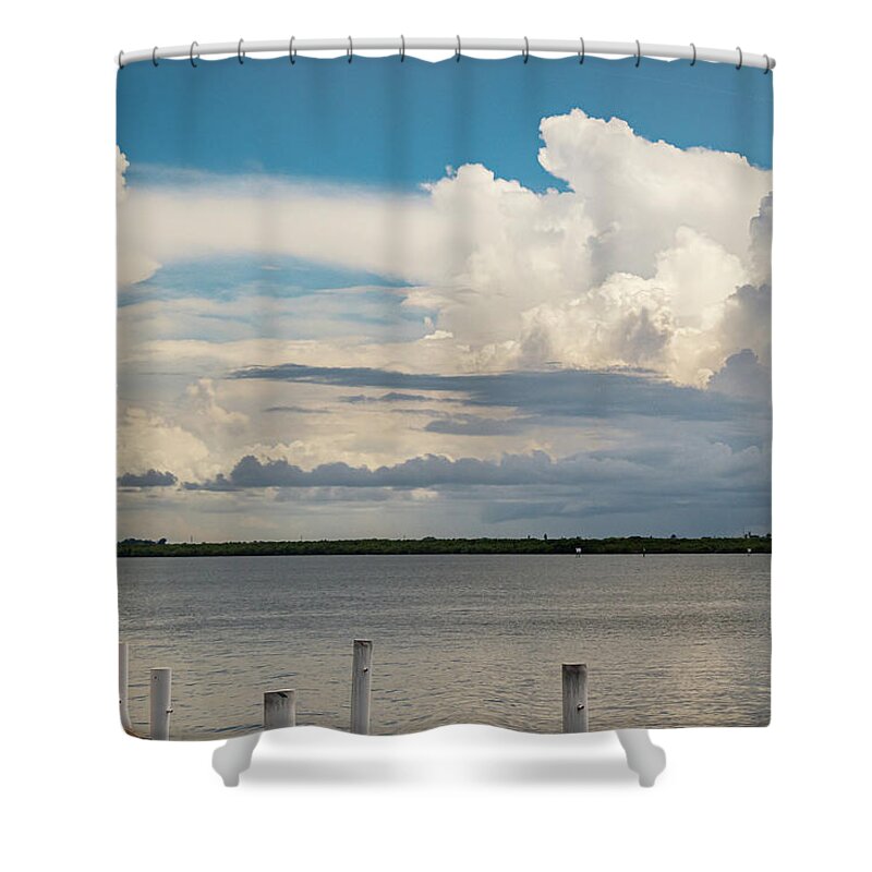 Water Shower Curtain featuring the photograph River View by Les Greenwood