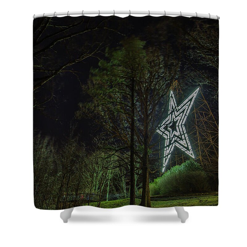 Roanoke Star Shower Curtain featuring the photograph Roanoke Star by Julieta Belmont