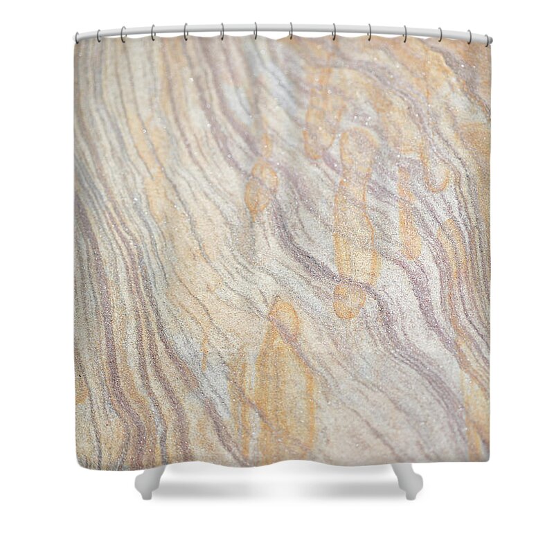 Rock Lines Shower Curtain featuring the photograph Rock Lines - Wiggle and Splash by Anita Nicholson