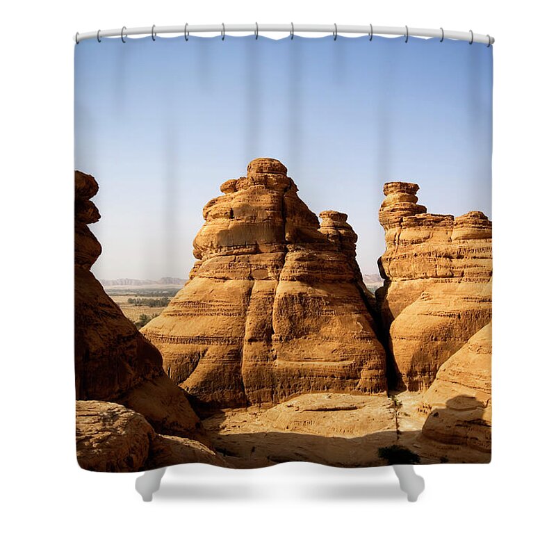 Scenics Shower Curtain featuring the photograph Rocks Around The Archaeological Site by Aldo Pavan