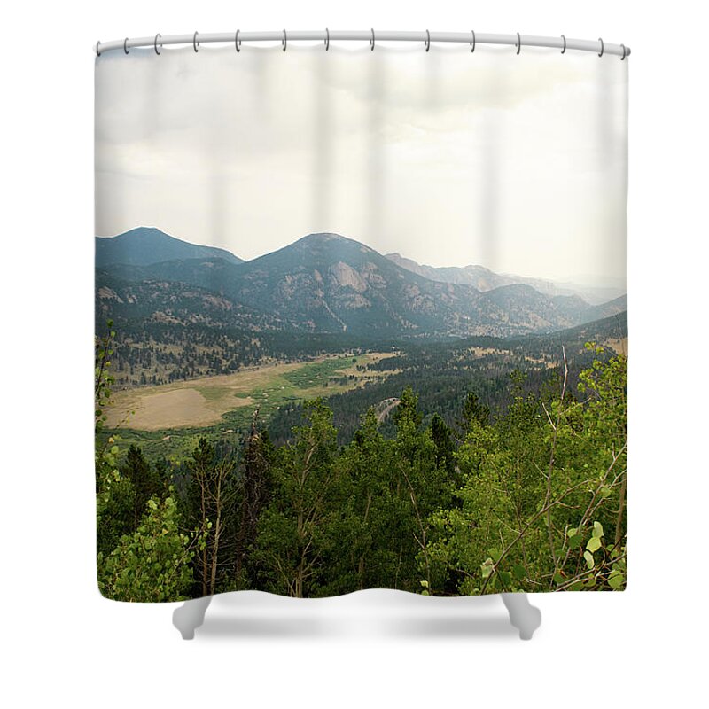 Mountain Shower Curtain featuring the photograph Rocky Mountain Overlook by Nicole Lloyd
