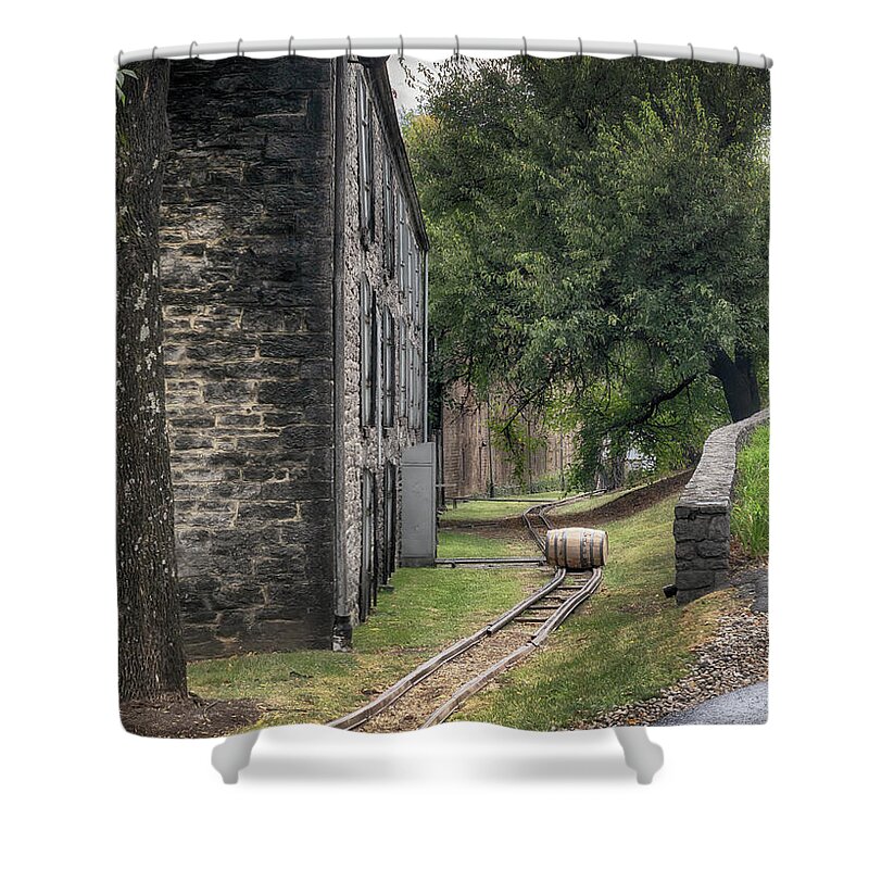 Woodford Reserve Shower Curtain featuring the photograph Rolling on Down the Line by Susan Rissi Tregoning