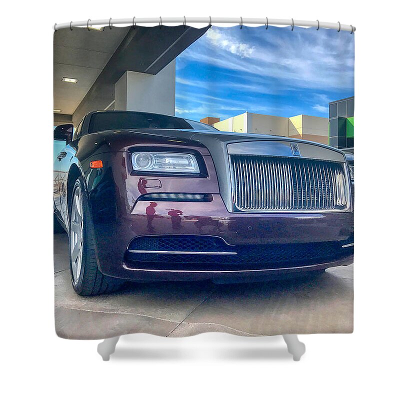 Sunsets Shower Curtain featuring the photograph Rolls Royce by Anthony Giammarino