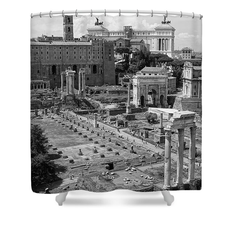 Rome Shower Curtain featuring the photograph Roman Forum by Patricia Caron