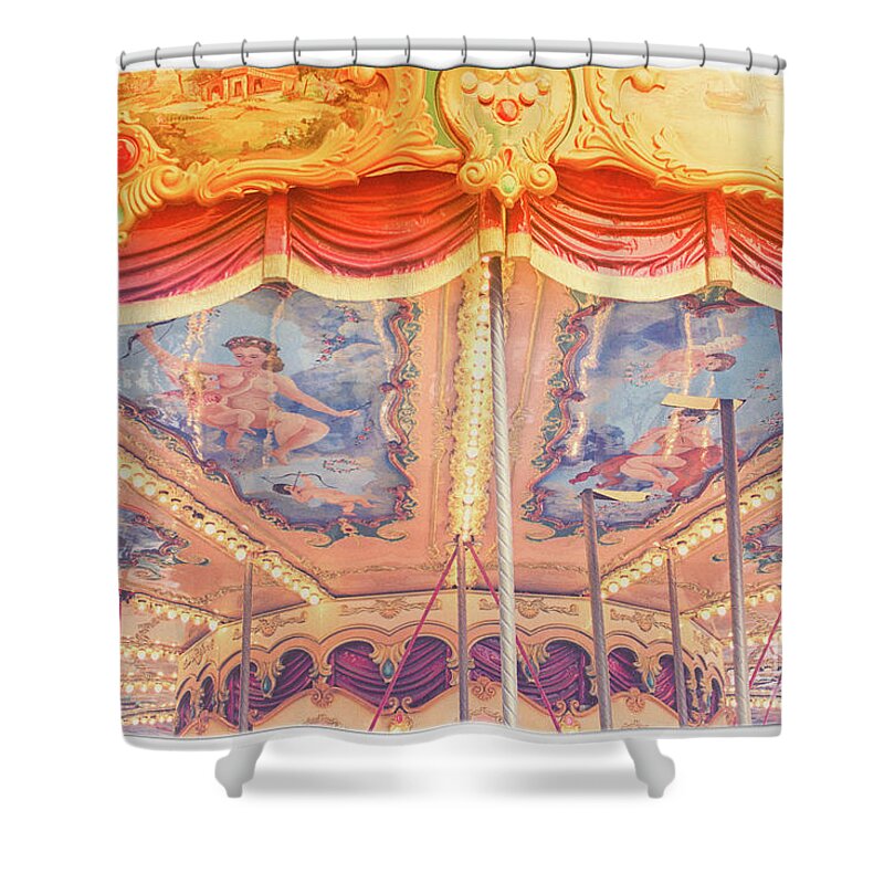 Carrousel Shower Curtain featuring the photograph Rome 2 by Becqi Sherman