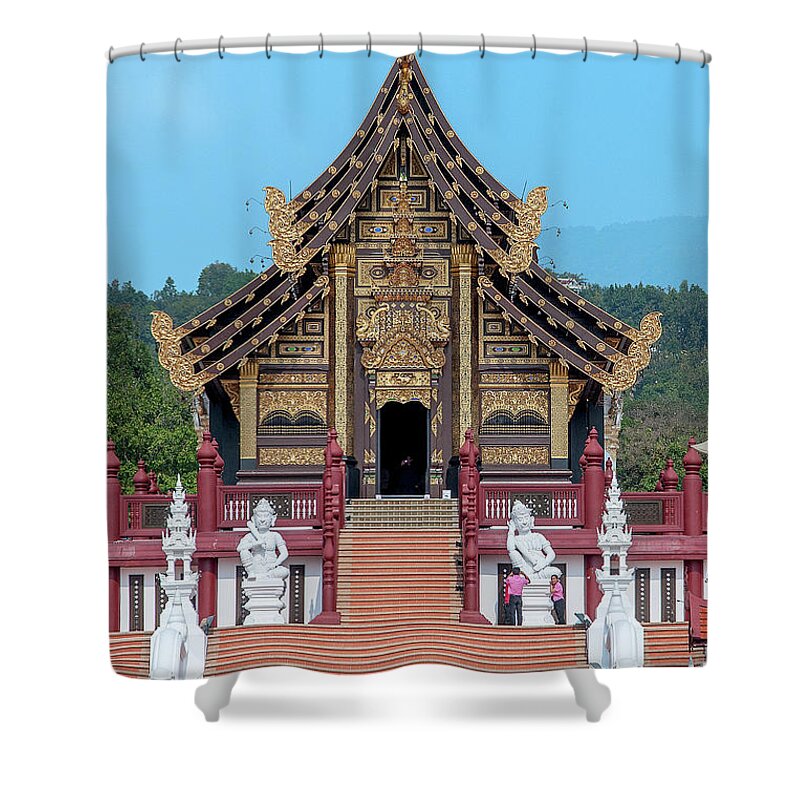 Scenic Shower Curtain featuring the photograph Royal Park Rajapruek Grand Pavilion DTHCM2585 by Gerry Gantt