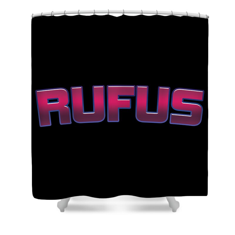 Rufus Shower Curtain featuring the digital art Rufus #Rufus by TintoDesigns